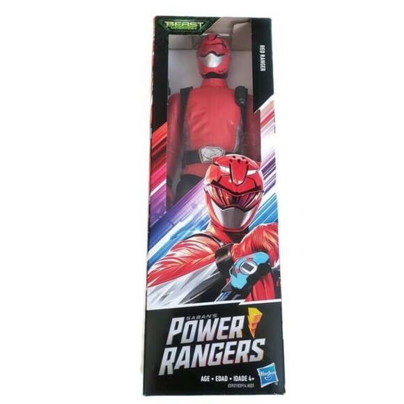 Hasbro Other - Sabans Power Rangers RED RANGER Action Figure Beast Morphers 12" Hasbro Age 4+